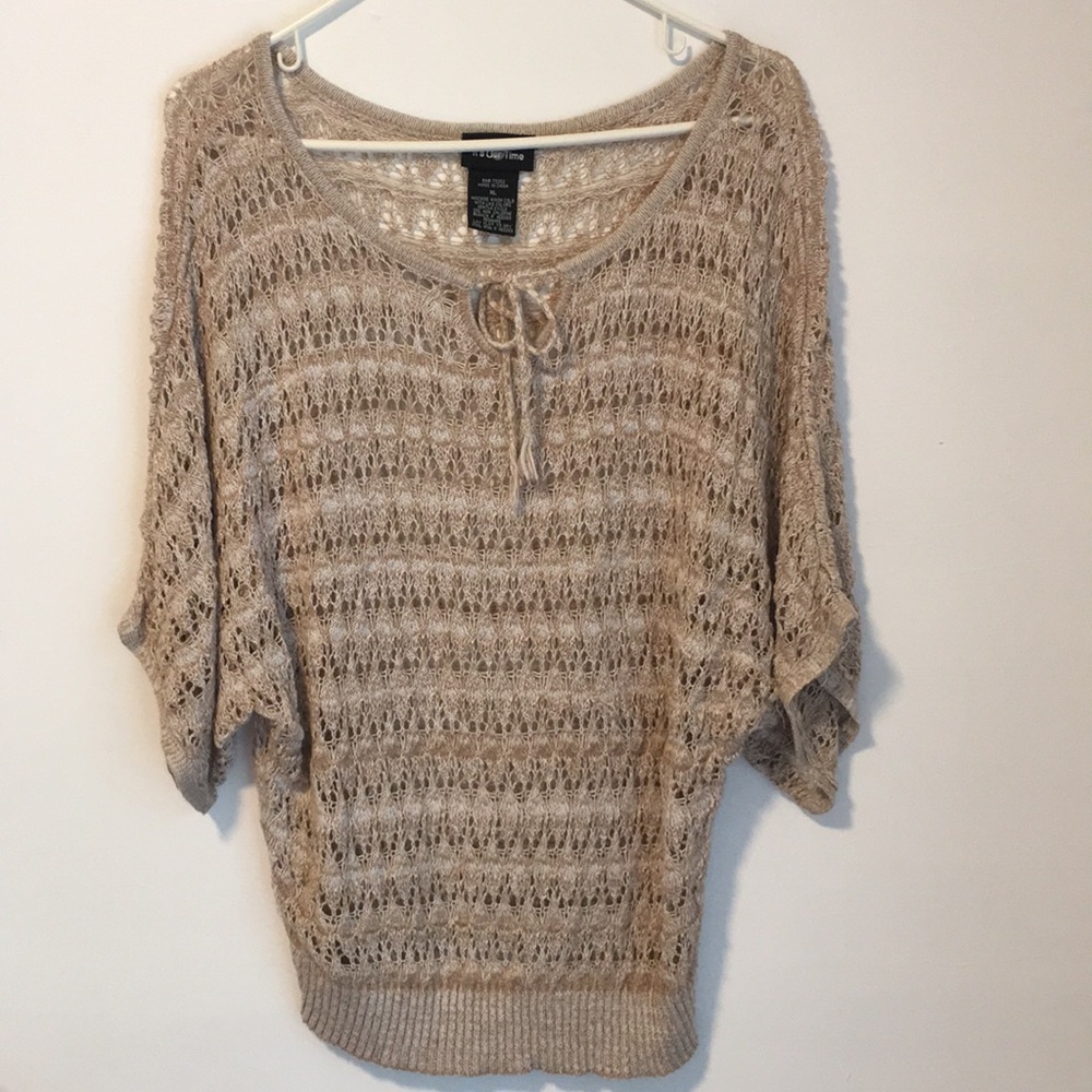 Women's It’s Our Time Sweater 3/4 Sleeve - Brown